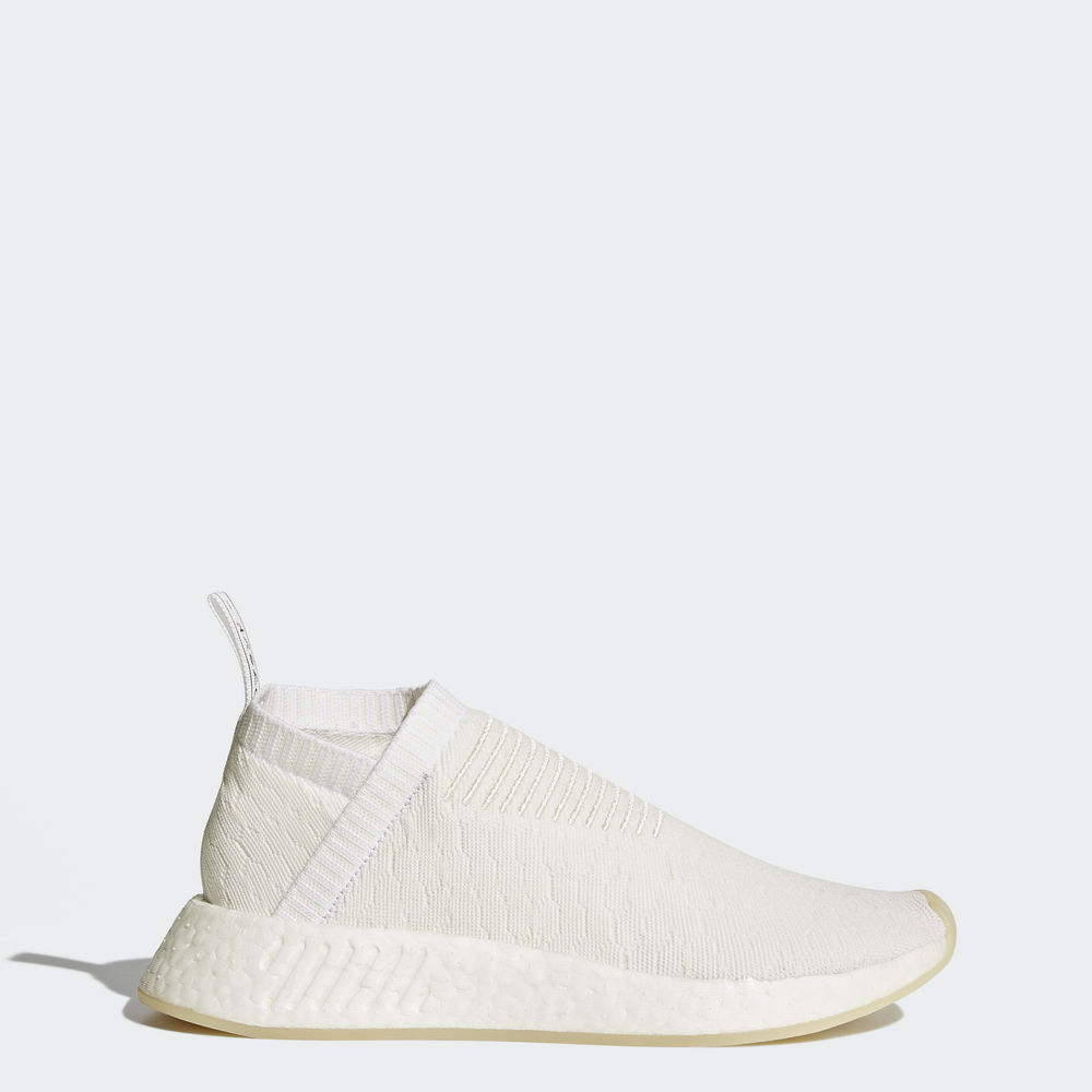 Adidas Nmd_cs2 Primeknit - Originals γυναικεια - Ασπρα/Ασπρα/Ασπρα,Μέγεθος: EU 36 – 54 2/3 (457RPWOL